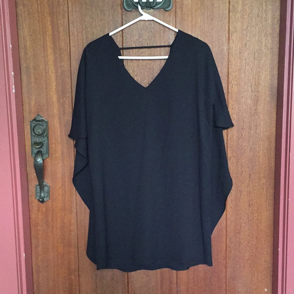 Black Deep-V Mini Dress